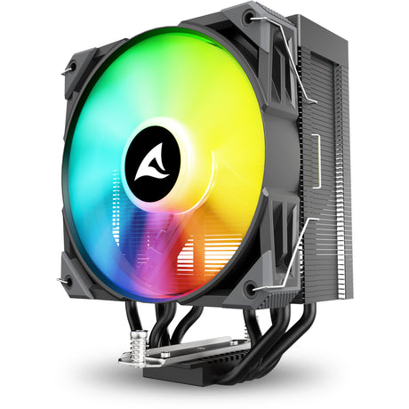 Sharkoon A40 RGB CPU-Kühler (schwarz, 4-Pin-PWM-Lüfteranschluss)