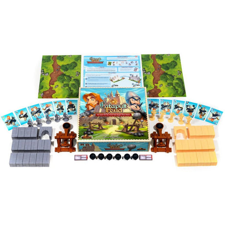 Europäisches Spielernetzwerk Katapultfehde Brettspiel (englisch, 2 Spieler, 20 - 30 Minuten, ab 7 Jahren)