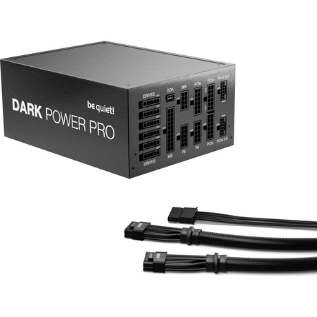 Ruhig sein! Dark Power Pro 13 modulares 1600-Watt-Netzteil (schwarz, 2x 12V-2x6, 6x PCIe)