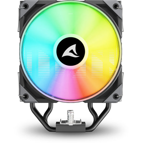 Sharkoon A40 RGB CPU-Kühler (schwarz, 4-Pin-PWM-Lüfteranschluss)