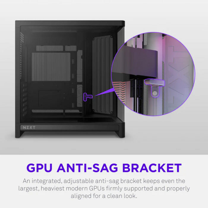 Nzxt h6 rgb+ midi tower behuizing (zwart | 2x usb-a | 1x usb-c | rgb | tempered glass)