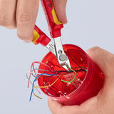 Knipex Elektronik Super Knips® VDE 78 06 125 Elektronikzange (rot gelb)