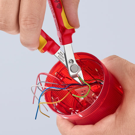 Knipex Elektronik Super Knips® VDE 78 06 125 Elektronikzange (rot gelb)