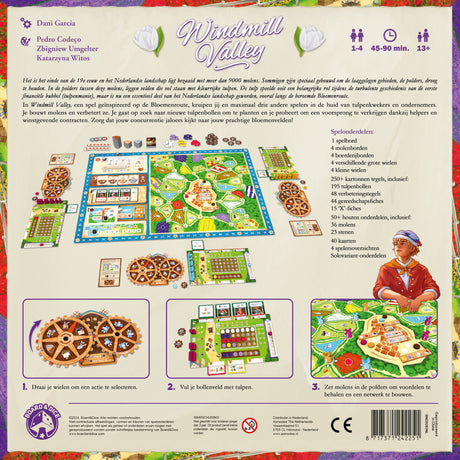 Asmodee board dice windmill valley - nederlandstalig bordspel voor 1-4 spelers