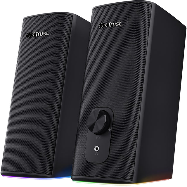 Trust GXT 612 Cetic PC-Lautsprecher (Schwarz, Bluetooth, RGB)
