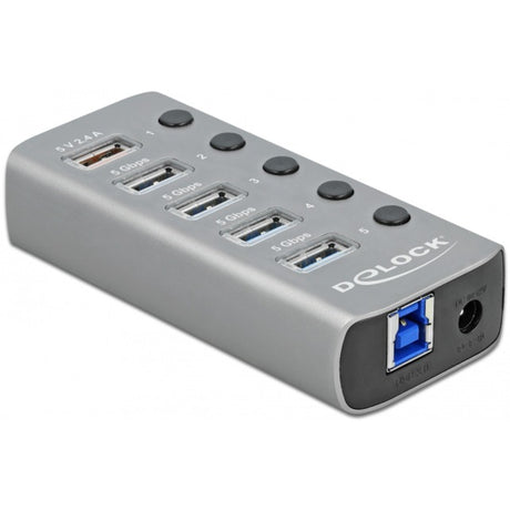 Delock 4-Port USB 3.2 Gen 1 USB-Hub (grau)