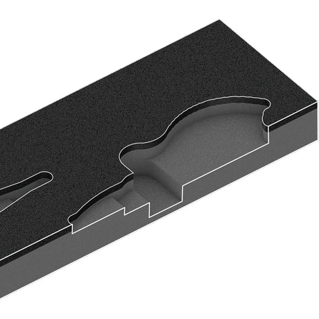 Wera 9781 Moosgummieinlage mit Knipex Zangenset 2, 3-teilig - 05150181001