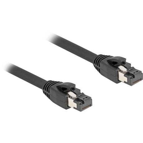 Delock Netzwerkkabel S FTP, RJ-45 mit Cat.8.1 (schwarz, 1 Meter)