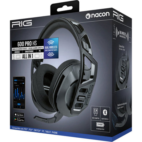 Nacon Rig 600 Pro HS Over-Ear-Gaming-Headset (schwarz, Playstation 5, Playstation 4, Windows, Nintendo Switch, Android, iOS)