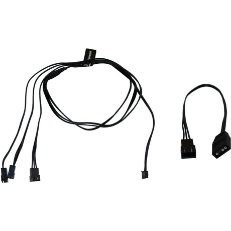 Alphacool digital rgb led y-kabel 3-weg met jst male connector (zwart, 60cm)