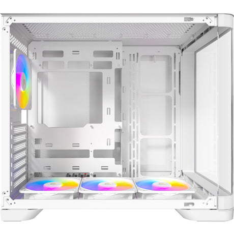 Antec C5 Curve Argb Midi-Tower-Gehäuse (weiß | 2x USB-A | 1x USB-C | gehärtetes Glas)