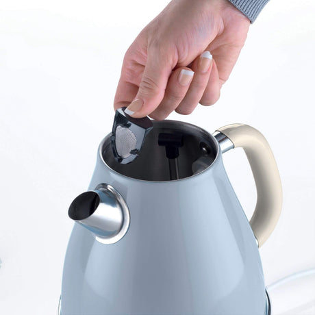 Ariete Vintage Wasserkocher 2869 05 (hellblau, 1,7 Liter)