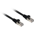 Sharkoon Netzwerkkabel SFTP, RJ-45 mit Cat.6a (schwarz, 3 Meter, halogenfrei)