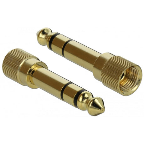 Delock Stereo Klinke 3,5 mm 3 Pin Stecker > Buchse Verlängerungskabel (schwarz, 0,5 Meter)