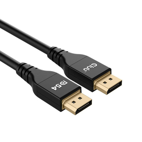 Club 3D DisplayPort 2.1 Vesa DP54 zertifiziertes Kabel männlich-männlich (schwarz, 3 Meter, 4K 240 Hz, 8K 120 Hz, 54 Gbit/s)