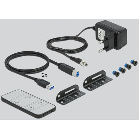 Delock Displayport 1.4 KVM-Switch 8k 30Hz mit USB 3.0 und Audio-KVM-Switch
