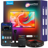 Govee h6199 dreamview t1 tv achtergrondverlichting sfeerverlichting (5 meter, rgbic, wifi, bluetooth, voor 75 - 85 inch tv's)