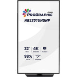 Iiyama prographic hb3201uhsnp-b1 31.5 4k uhd monitor (zwart (mat), hdmi, displayport, usb-c, audio)