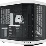 Hyte y70 Midi-Tower-Gehäuse (schwarz und weiß | 2x USB-A | 1x USB-C | gehärtetes Glas)