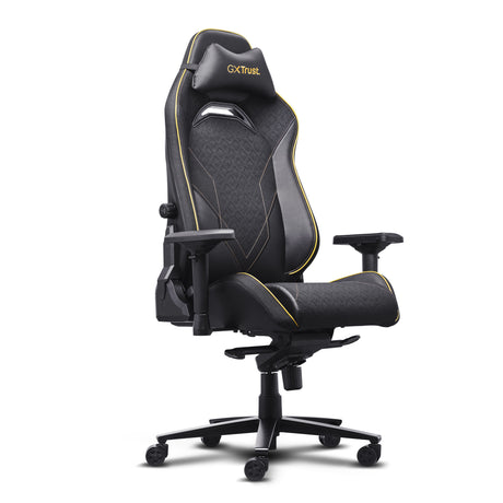 Trust GXT 721 Ruya Pro Premium bequemer Gaming-Stuhl (Schwarz Gelb)