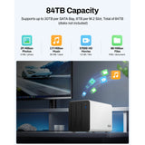 Terramaster f2-425 plus nas (wit, 2x 5gbe, hdmi, usb)