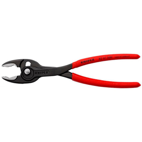Knipex Frontgripzange | Länge 200 mm | polierte Kunststoffhülle | schwarz phosphatiert | 1 Stück - 82 01 200 - 82 01 200