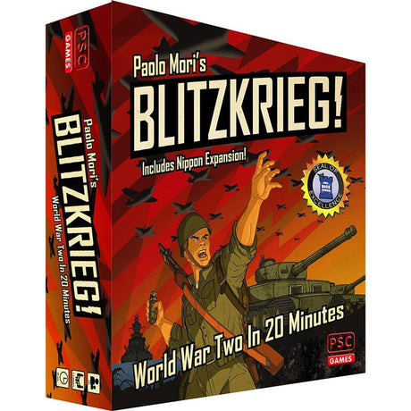 Europäisches Spielernetzwerk Blitzkrieg! Brettspiel (englisch, 1 – 2 Spieler, 20 – 45 Minuten, ab 14 Jahren)