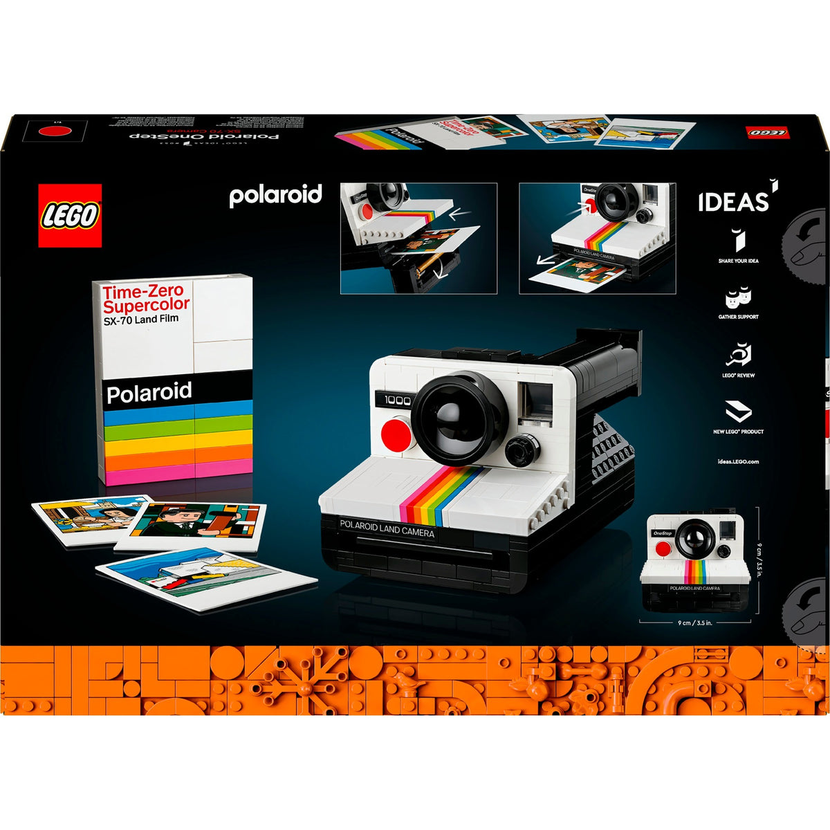 Lego Ideas Polaroid Onestep SX-70 Kamera-Konstruktionsspielzeug (21345)