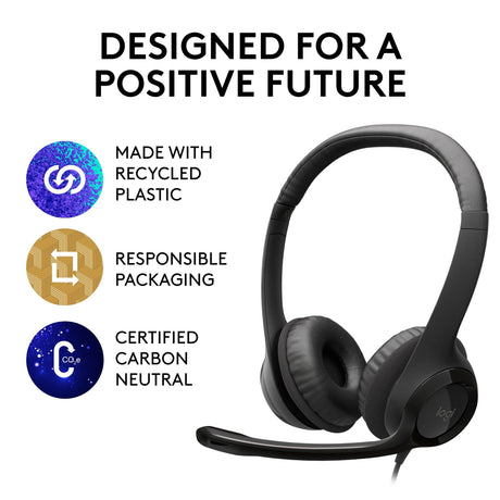 Headset logitec h390 usb schwarz