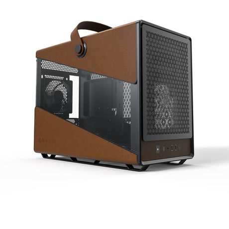 Montech Heritage Midi-Tower-Gehäuse (schwarz beige | 2x USB-A | 1x USB-C)