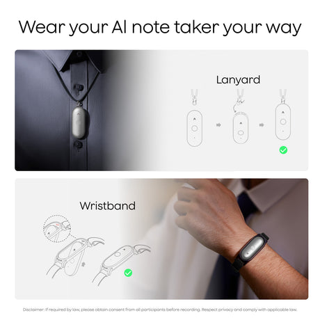 Plaud Notepins Diktiergerät (lila, 64 GB, Bluetooth 5.2 BLE (Bluetooth Low Energy) Wi-Fi)