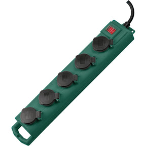 Brennerstuhl supersolide SL 554 die IP54 Gartensteckdose 5-fach 5m H07RN-F 3G1,5