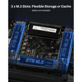 Terramaster f4-425 plus nas (wit, 2x 5gbe, hdmi, usb)