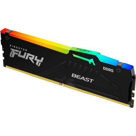 Kingston Fury 16 GB DDR5-5600 RAM (schwarz, KF556C36bbea-16, Beast RGB, XMP, Expo)