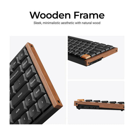 Keychron K3 Max SE QMK kabellose, benutzerdefinierte mechanische Tastatur (schwarz, US-Layout (QWERTY), Milchpommelbraun, 75 %, RGB, Hot-Swap, 2,4 GHz | Bluetooth 5.3 | USB-C)