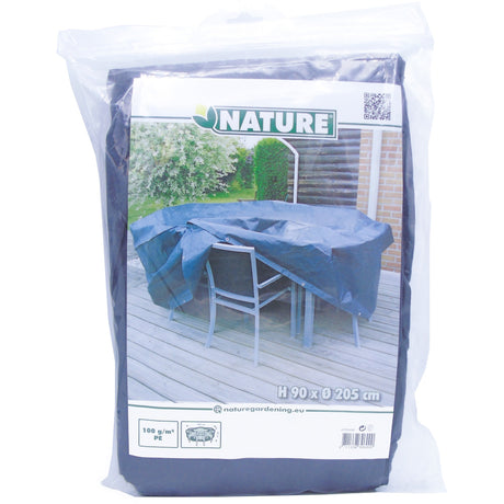 Nature Gartenmöbelbezug für runden Tisch und Stuhlbezug (grau, 6030600)