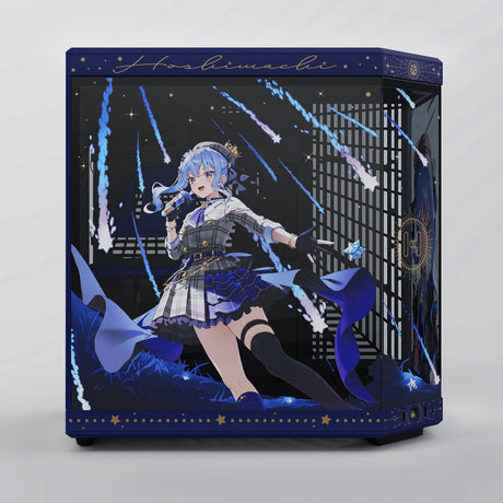 Hyte hoshimachi suisei y70 Midi-Tower-Gehäuse (blau | 2x USB-A | 1x USB-C | gehärtetes Glas)