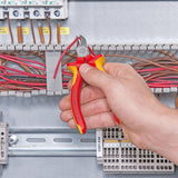 Knipex Seitenschneider verchromt isoliert mit Mehrkomponentengriffen, VDE-geprüft 125 mm - 7006125