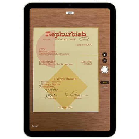 Apple iPad Air (mm9p3nf a) generalüberholtes 10,9-Tablet (weiß | 256 GB | Apple M1 | iPadOS 15 | Wi-Fi 6)