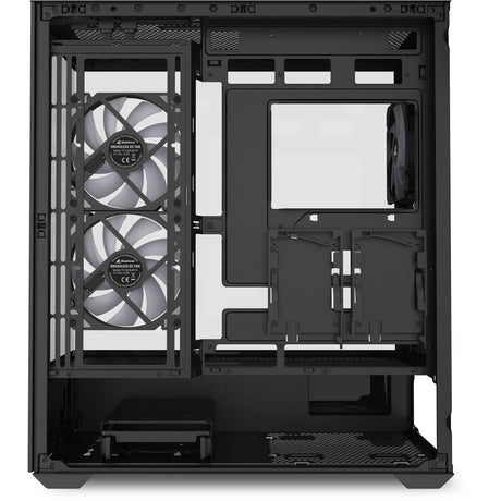 Sharkoon sk6 argb Midi-Tower-Gehäuse (schwarz | 2x USB-A | RGB | gehärtetes Glas)