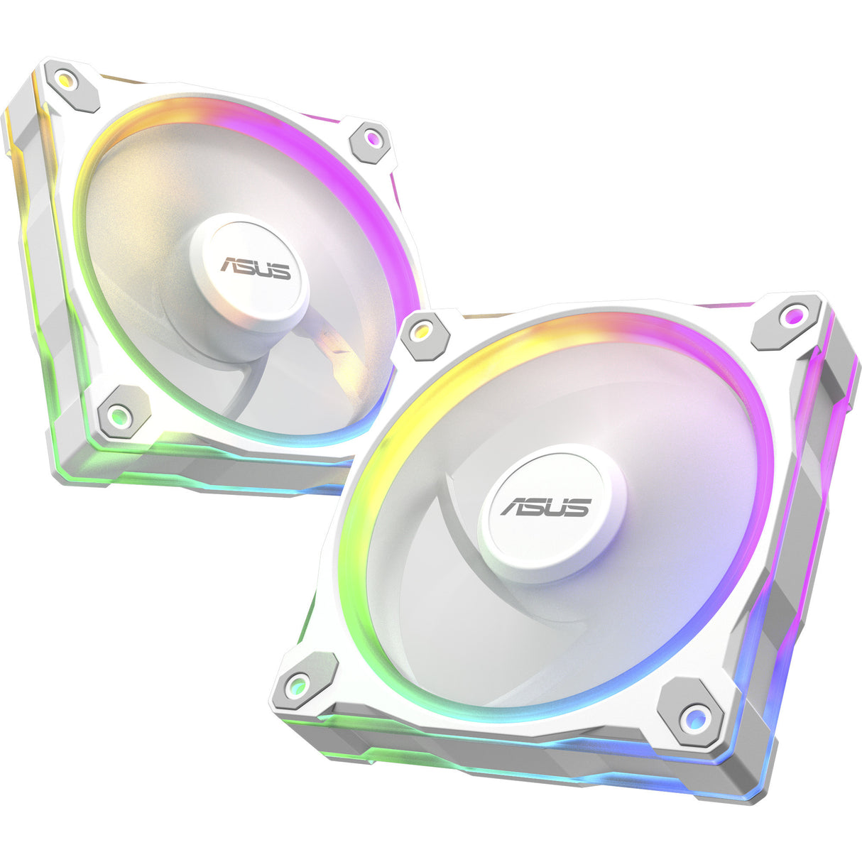 Asus Prime Mr120 ArGB Reverse Fan – Dreierpack Gehäuselüfter (weiß, 3 Stück, 120 x 120 x 28 mm, 3 Stück)