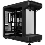 Cooler master masterframe 360 stage mirror midi tower behuizing (zwart | 2x usb-a | 1x usb-c | rgb | tempered glass)