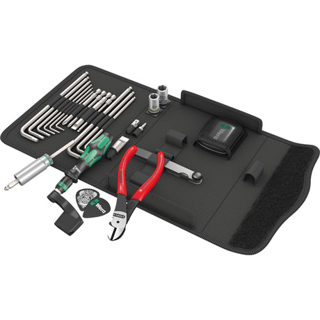 Wera 9100 Gitarrenreparaturset, 27-teiliges Werkzeugset (schwarz)