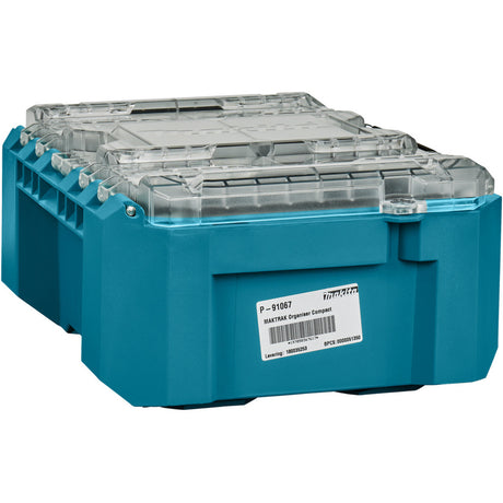 Makita Maktrak Organizer Compact P-91067 Werkzeugkasten (Blau Schwarz)
