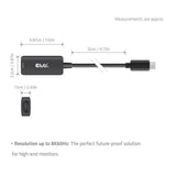 Club 3d cac-2505 usb-c naar hdmi 2.1 adapter 8k60hz (zwart)