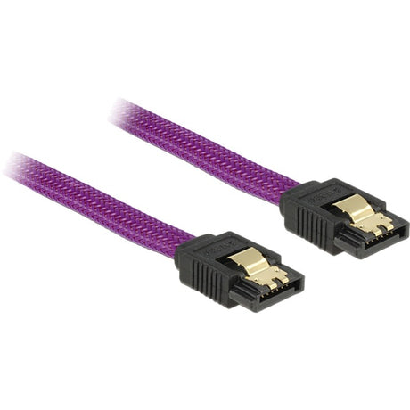 Delock SATA 6 GB s 30 cm violettes Kabel (lila)