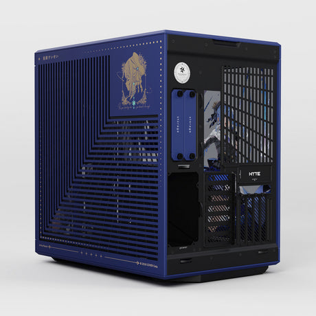 Hyte hoshimachi suisei y70 Midi-Tower-Gehäuse (blau | 2x USB-A | 1x USB-C | gehärtetes Glas)