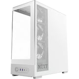 Nzxt s5 rgb midi tower behuizing (wit | 2x usb-a | 1x usb-c | rgb | tempered glass)