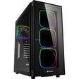 Sharkoon TG6 RGB Midi Tower Gehäuse (schwarz | 4x USB-A | RGB | gehärtetes Glas)