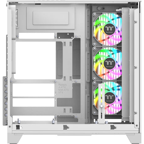 Thermaltake view 390 air snow midi tower behuizing (wit | 2x usb-a | 1x usb-c | tempered glass)
